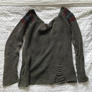 Brandy Melville distressed knit sweater